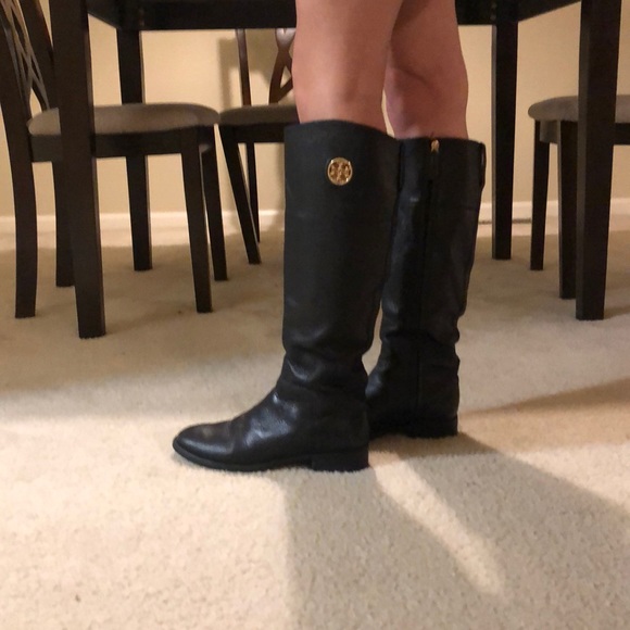 Tory Burch black boots - Picture 1 of 4